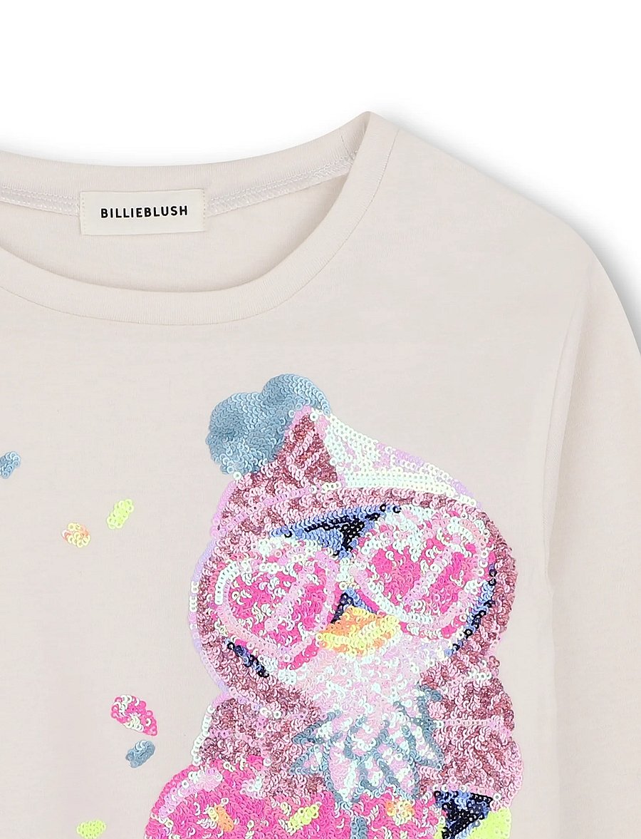 Billieblush - LONG SLEEVE T-SHIRT - långärmade t-shirts - ivory - 2