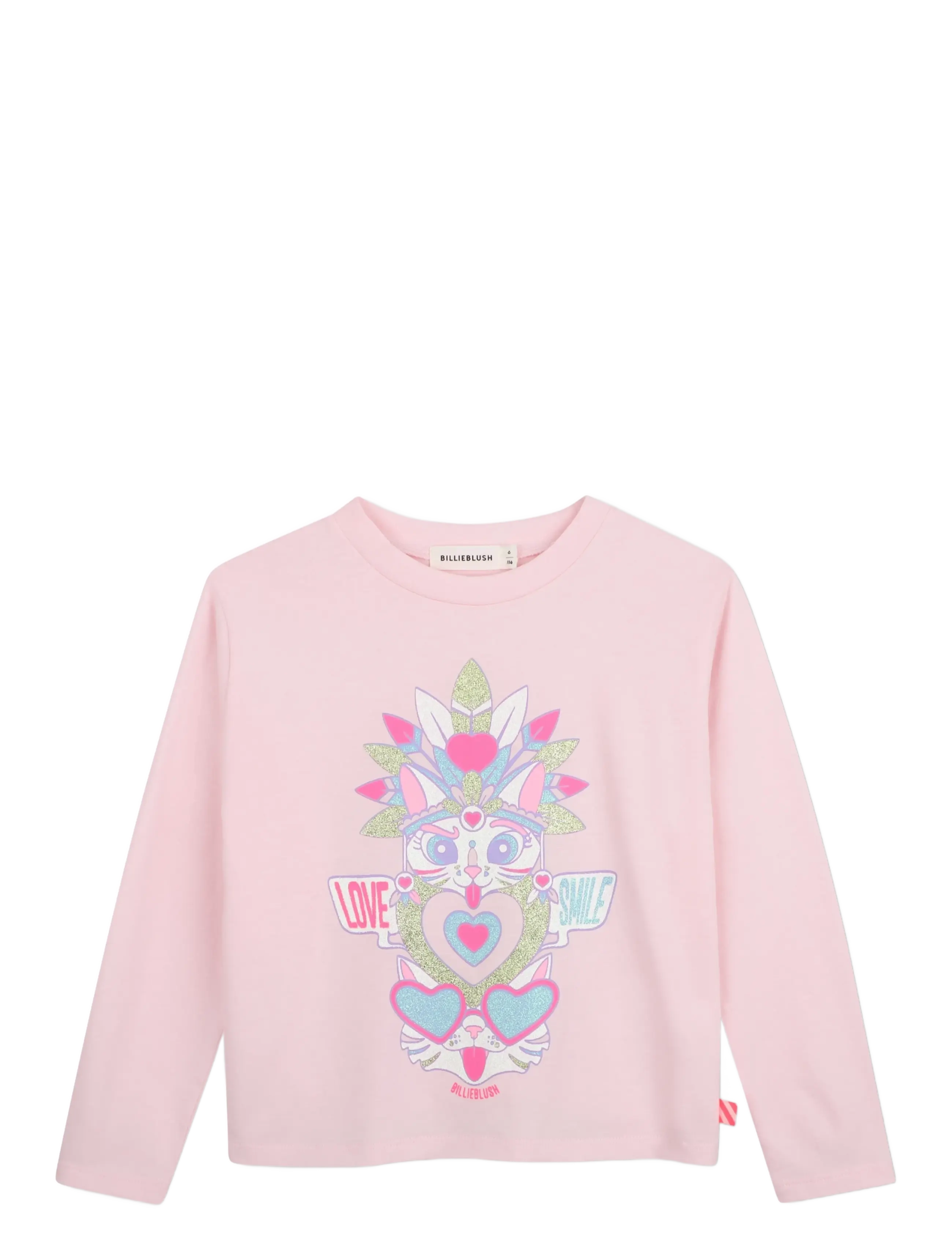 Billieblush LONG SLEEVE T-SHIRT - Billieblush - PINK / pink/rose