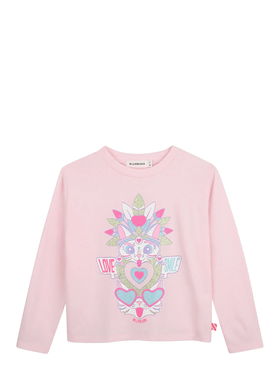 Billieblush - LONG SLEEVE T-SHIRT - långärmade t-shirts - pink - 0