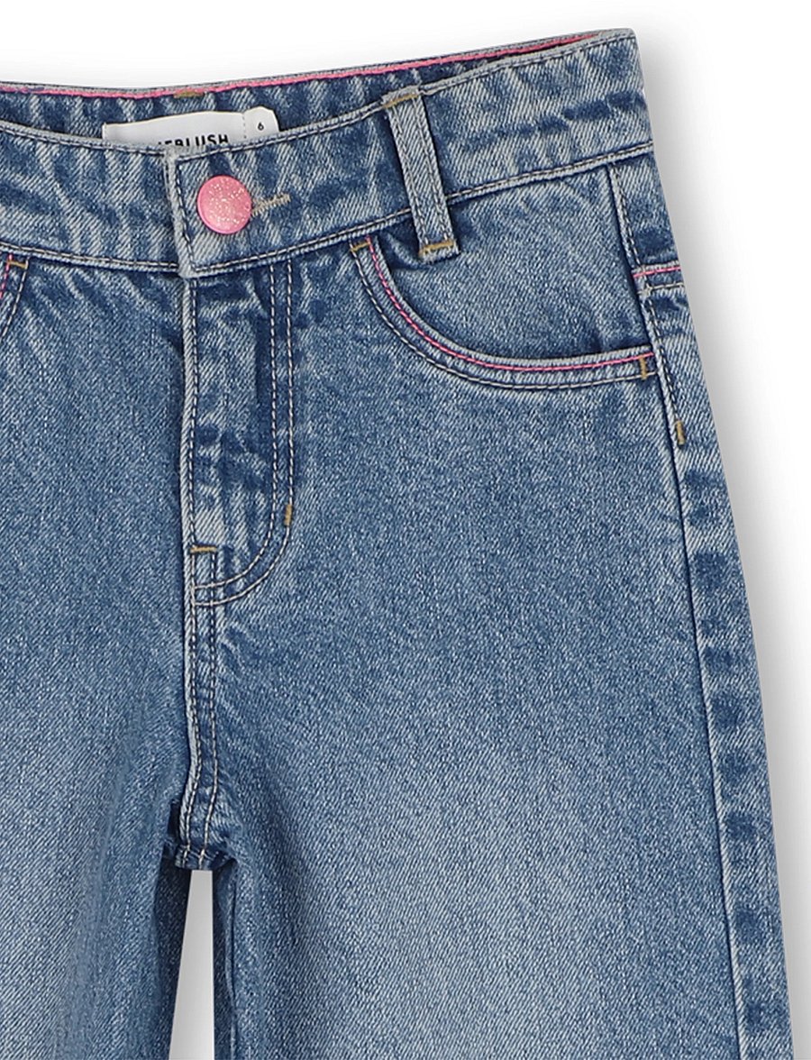 Billieblush - DENIM TROUSERS - regular jeans - double stone+bleach - 2