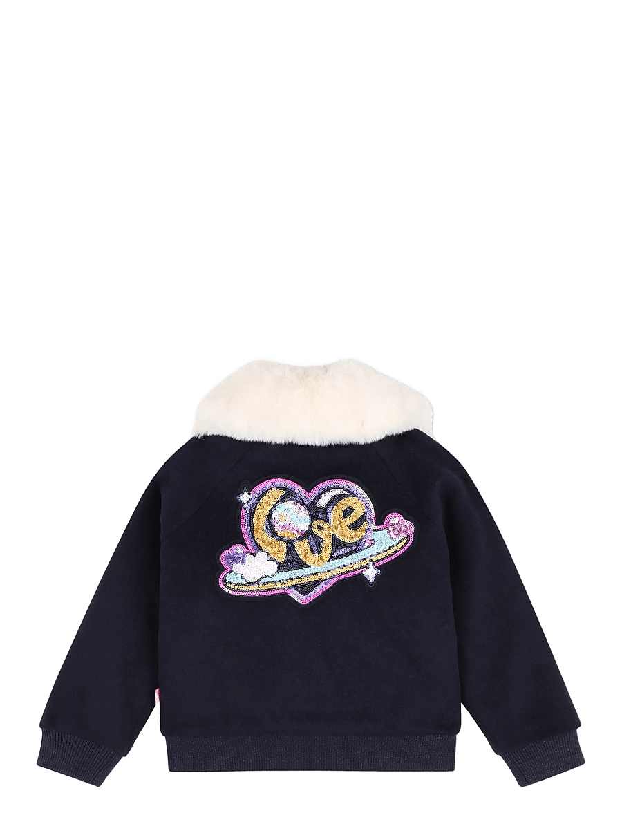 Billieblush - JACKET - fuskpäls - navy - 2