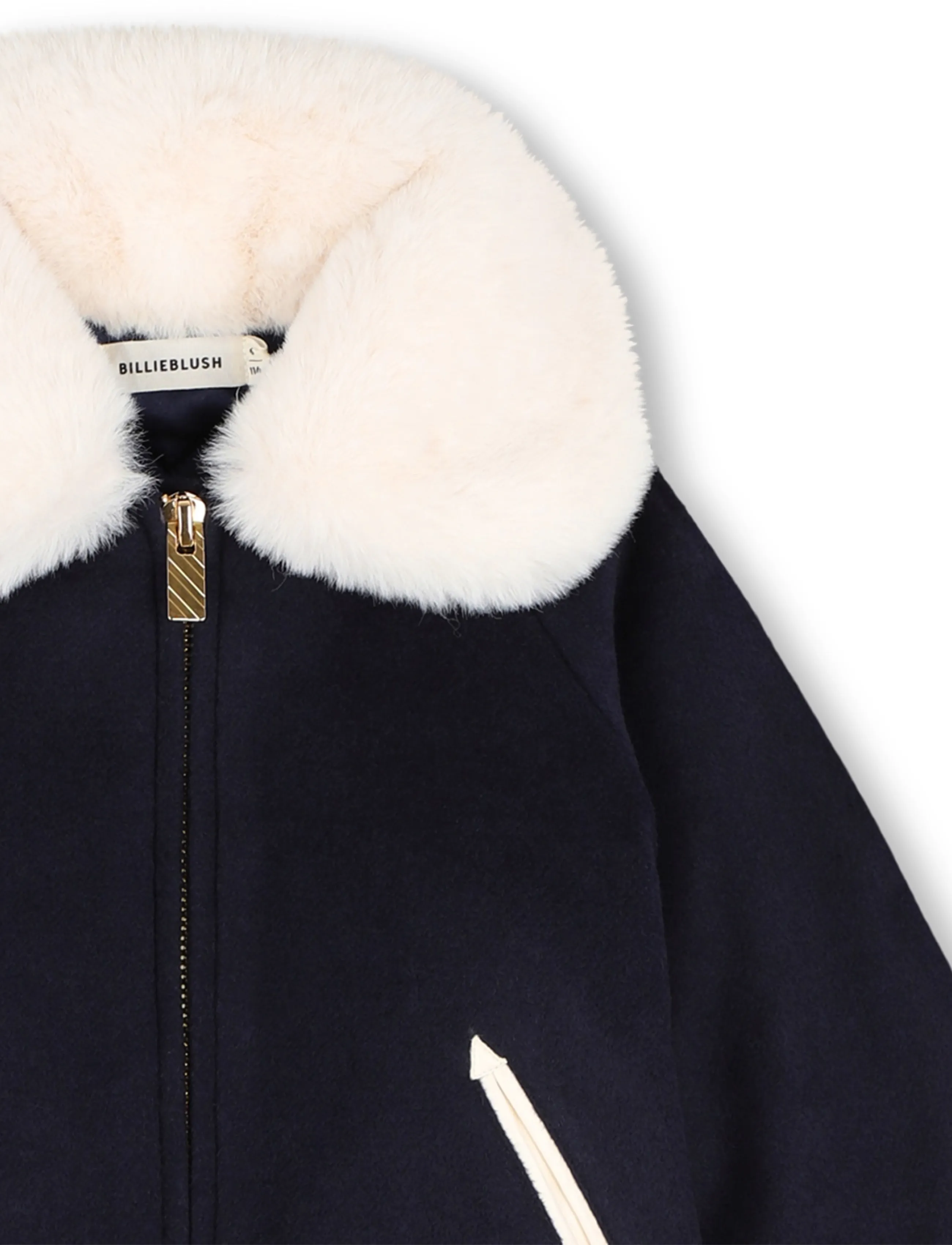Billieblush - JACKET - fuskpäls - navy - 3