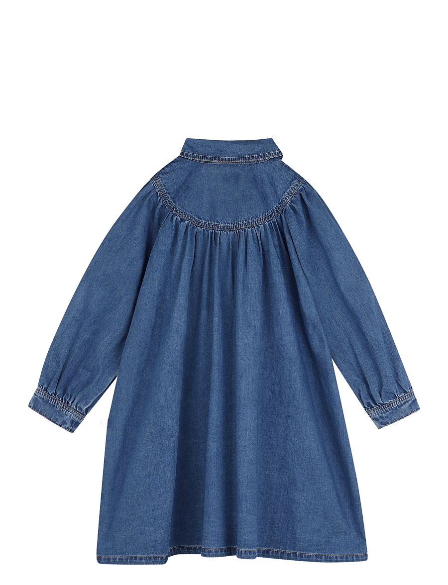 Billieblush - DENIM DRESS - långärmade vardagsklänningar - stone - 2