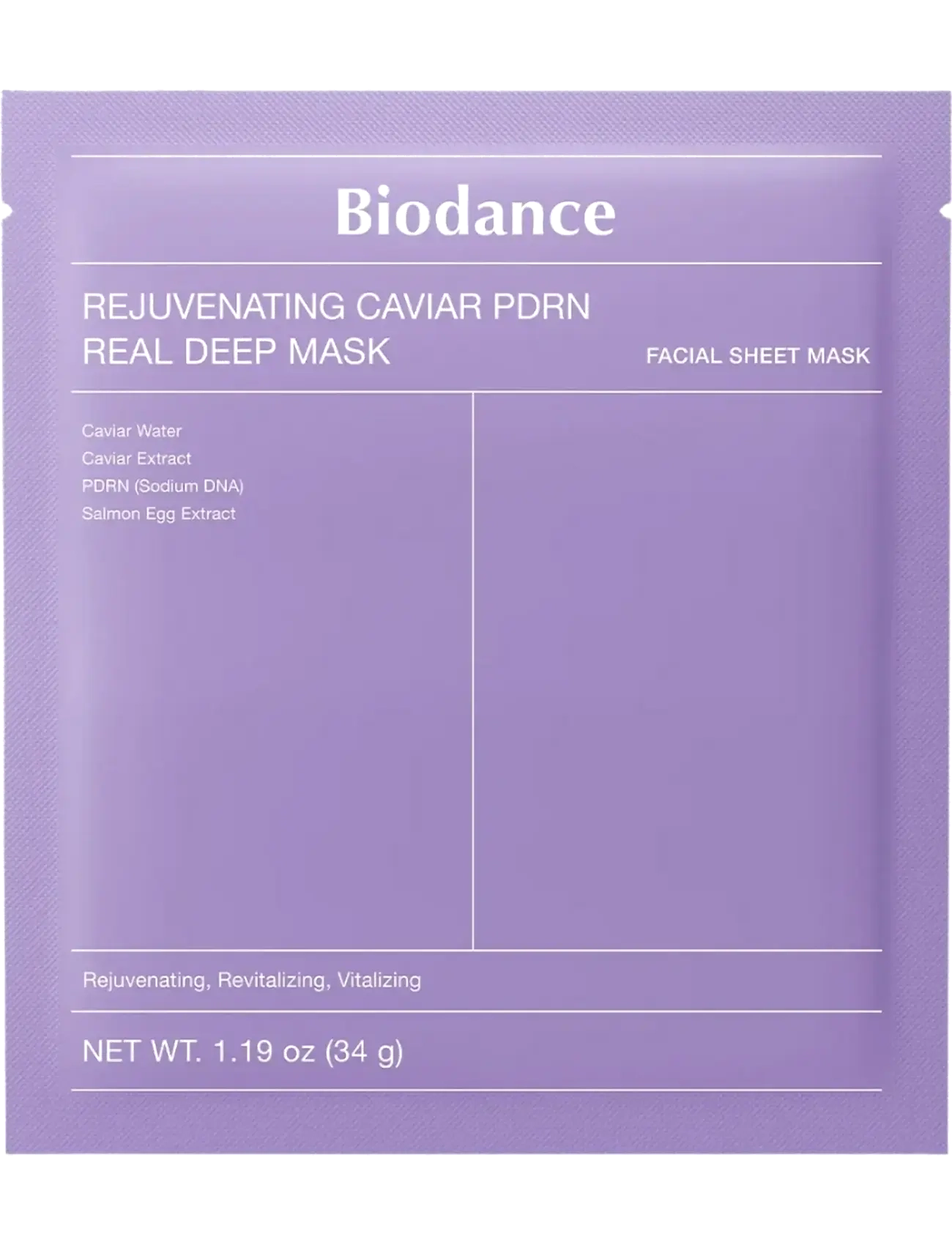 Biodance - Biodance - Rejuvenating Caviar PDRN Real Deep Mask (4pcs.) - clear - 2