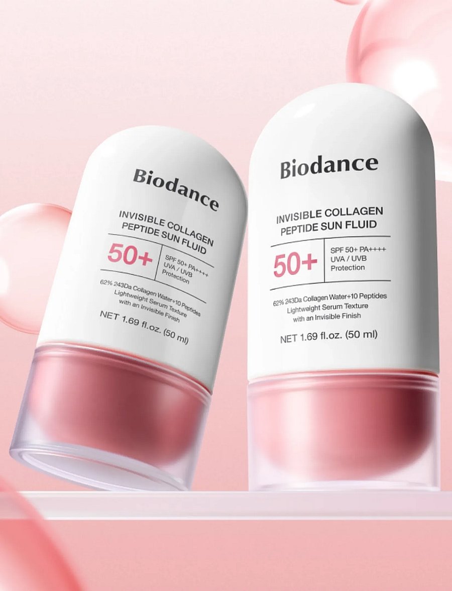 Biodance - Invisible Collagen Peptide Sun Fluid SPF50+ PA++++ - til ansigtet - clear - 0