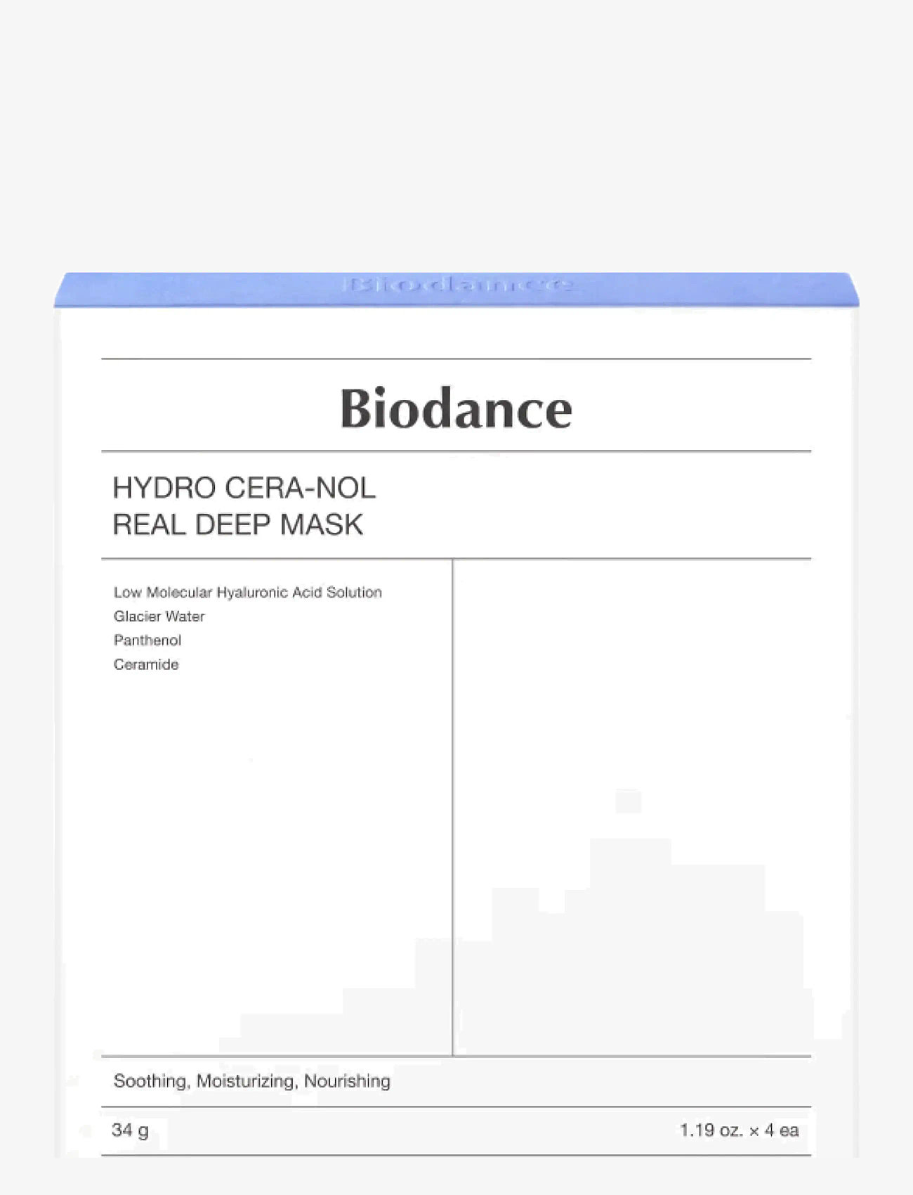 Biodance - Hydro Cera-nol Real Deep Mask 4-Pack - sheet masks - clear - 0