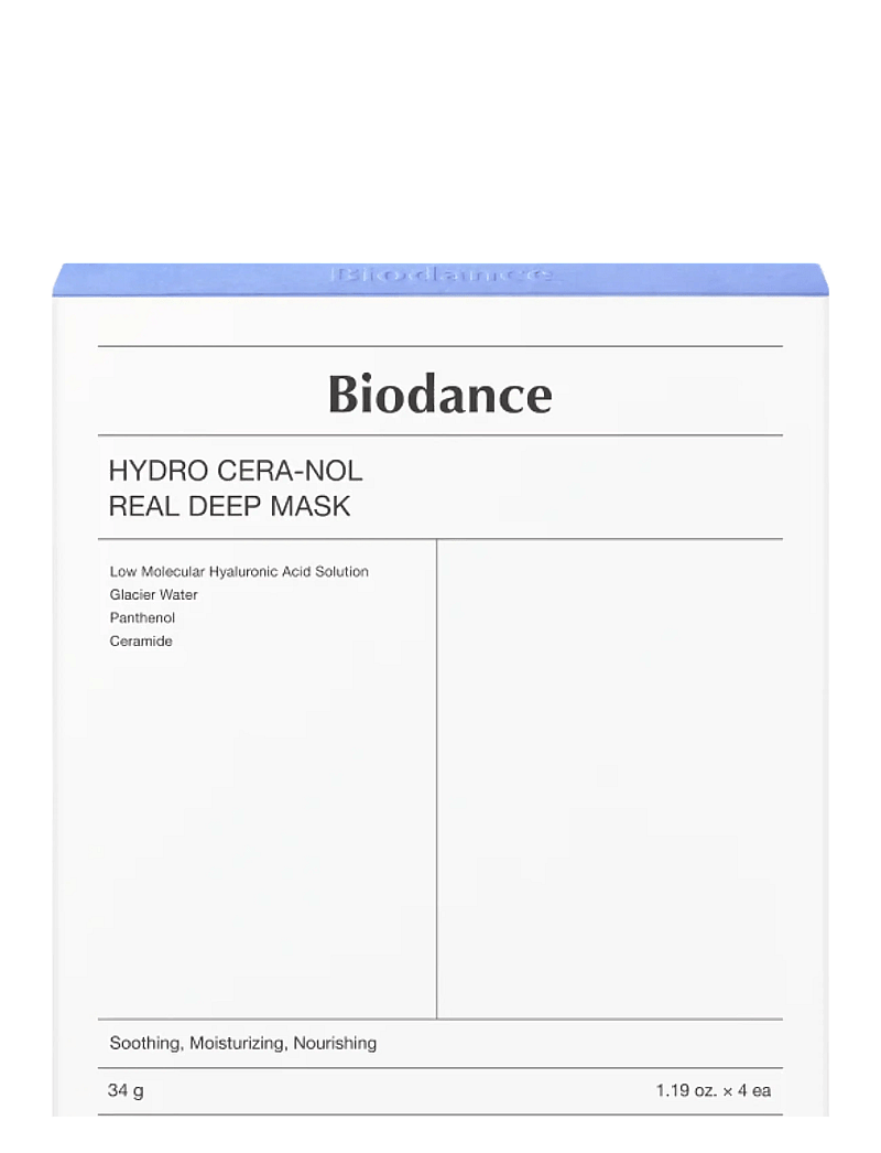 Biodance - Hydro Cera-nol Real Deep Mask 4-Pack - lehtmaskid - clear - 0