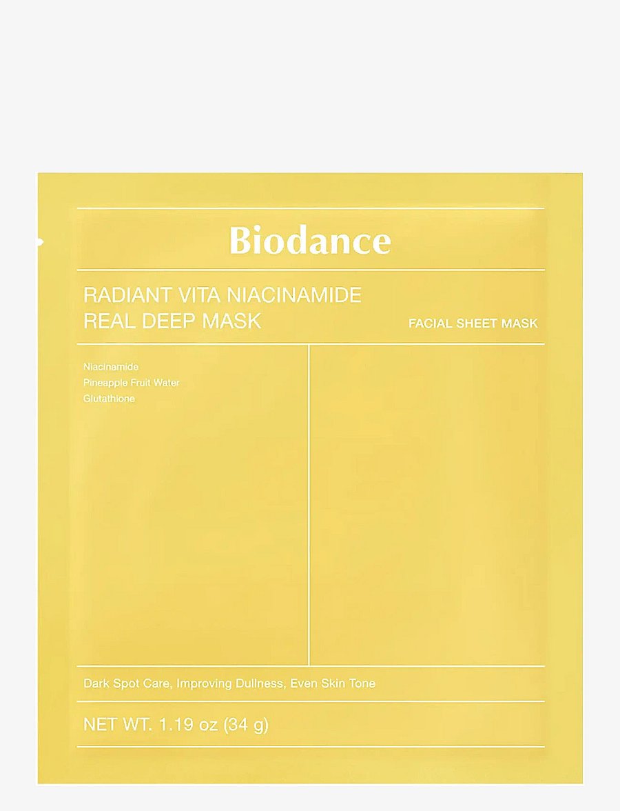Biodance - Radiant Vita Niacinamide Real Deep Mask - ansiktsmask - clear - 0