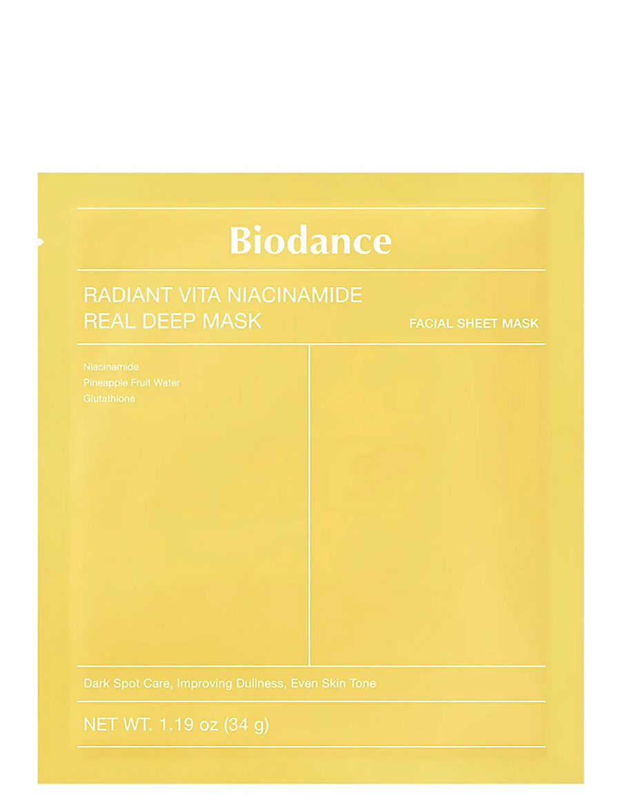 Biodance - Radiant Vita Niacinamide Real Deep Mask - näomask - clear - 0