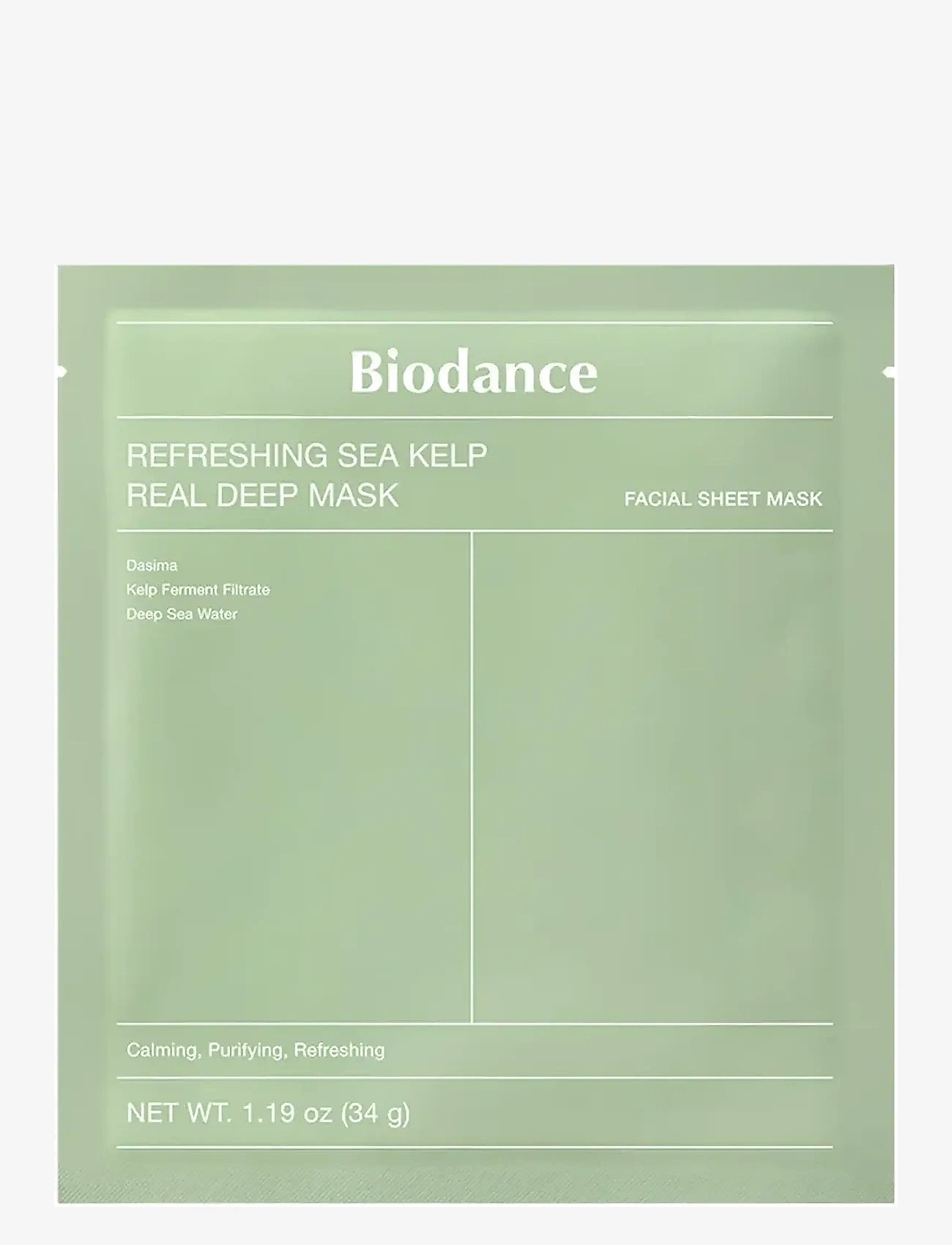 Biodance - Refreshing Sea Kelp Real Deep Mask - sheet masks - clear - 0