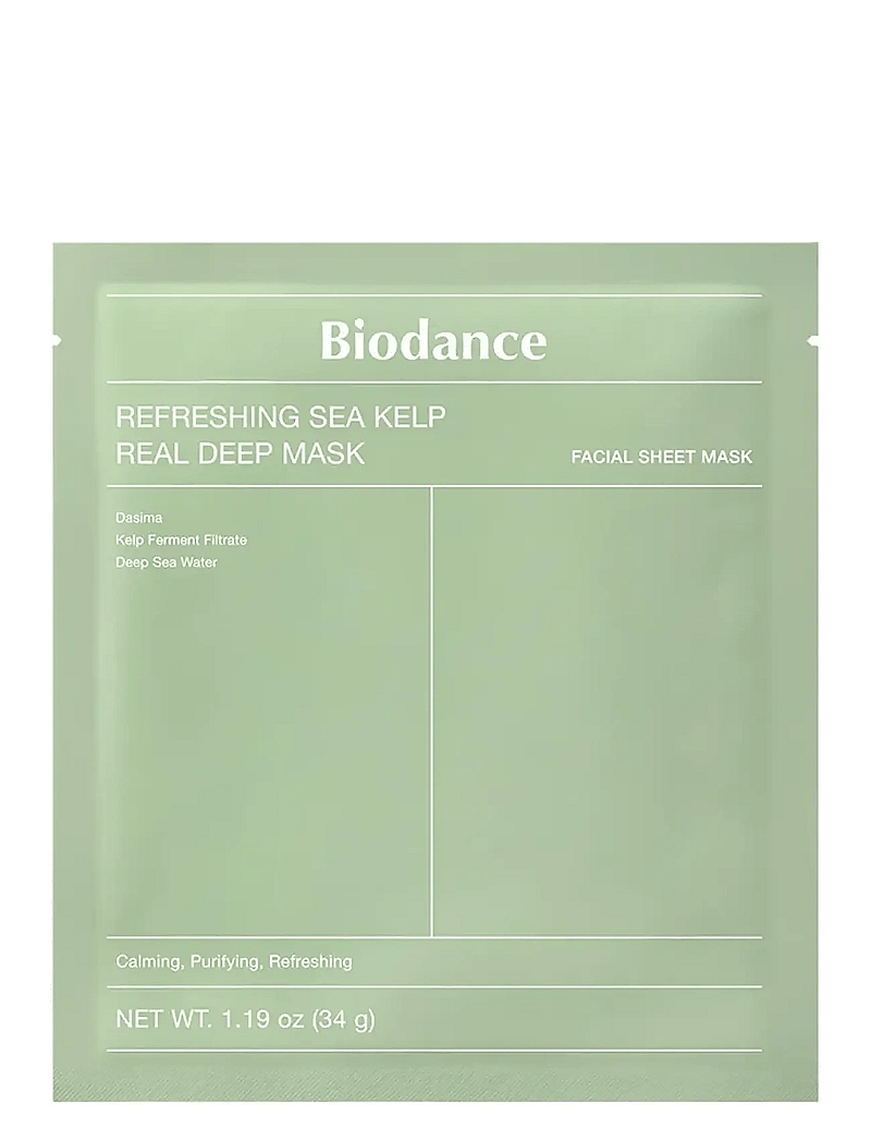 Biodance - Refreshing Sea Kelp Real Deep Mask - näomask - clear - 0