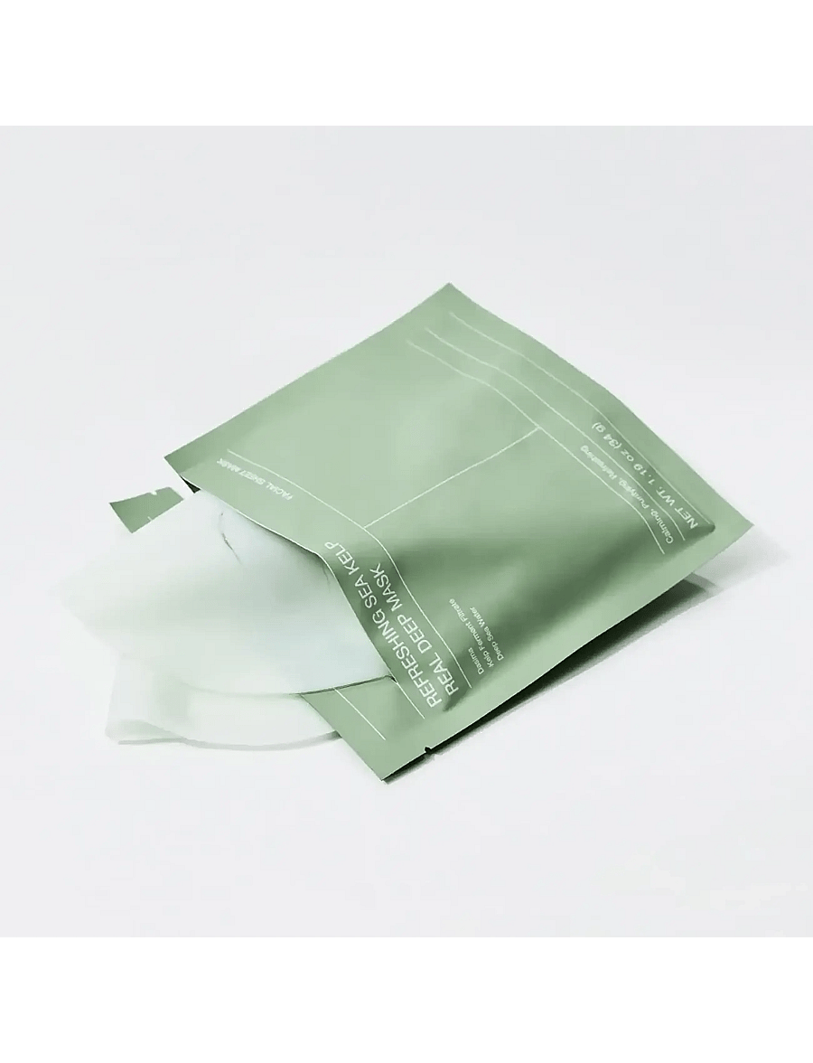 Biodance - Refreshing Sea Kelp Real Deep Mask (4 pcs.) - näomask - clear - 1