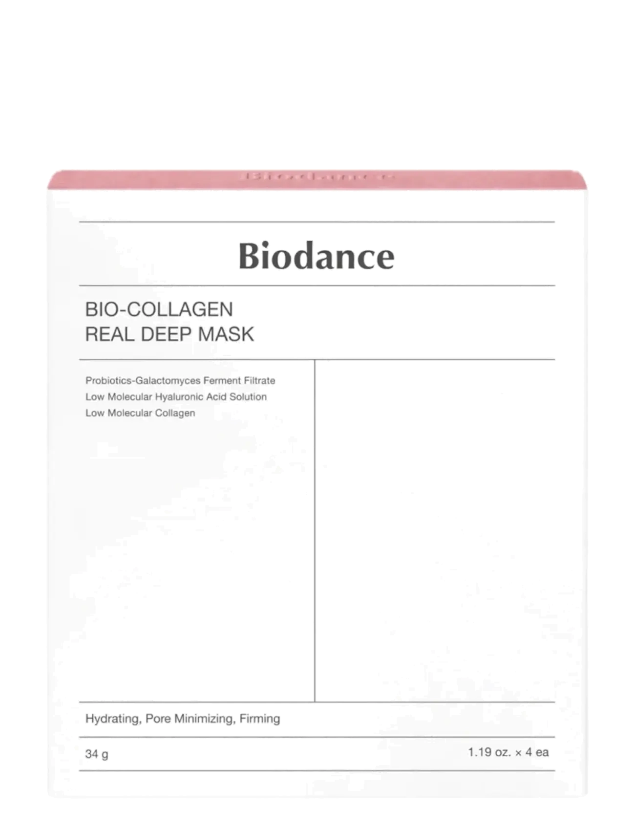 Biodance Bio-Collagen Real Deep Mask 4-Pack - Inspiration - CLEAR / undefined