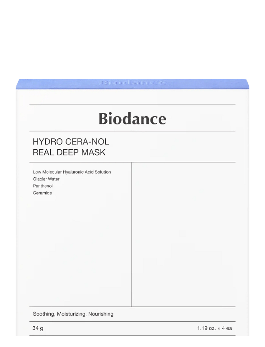 Biodance - Hydro Cera-nol Real Deep Mask 4-Pack - lehtmaskid - clear - 0