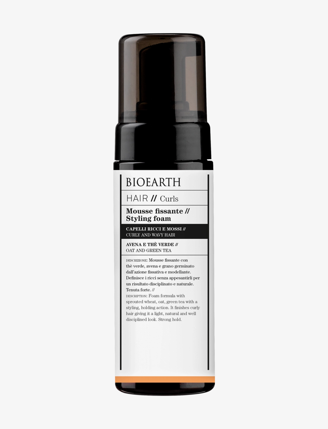 Bioearth Hair 2.0 Styling Foam, Mousse Cleanser, Nude, Str: 150 ml