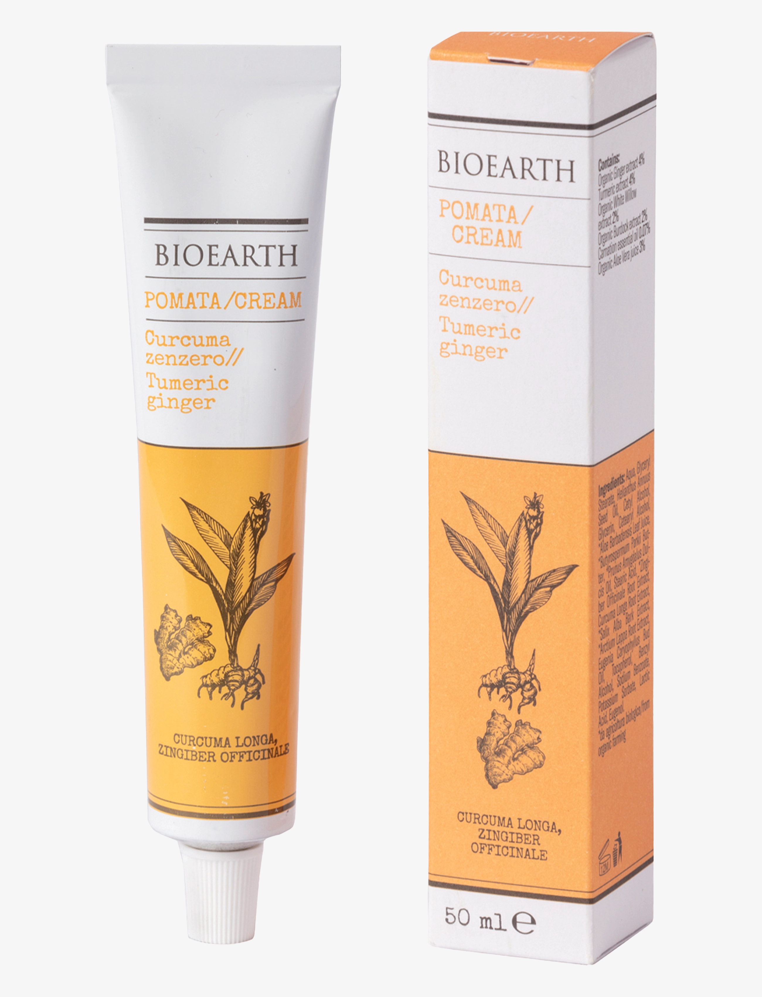 Bioearth Bioearth - The Herbalist Ginger Turmeric Cream, 50 ml, Nude, Fugtighedscreme > Dagcreme, Dame
