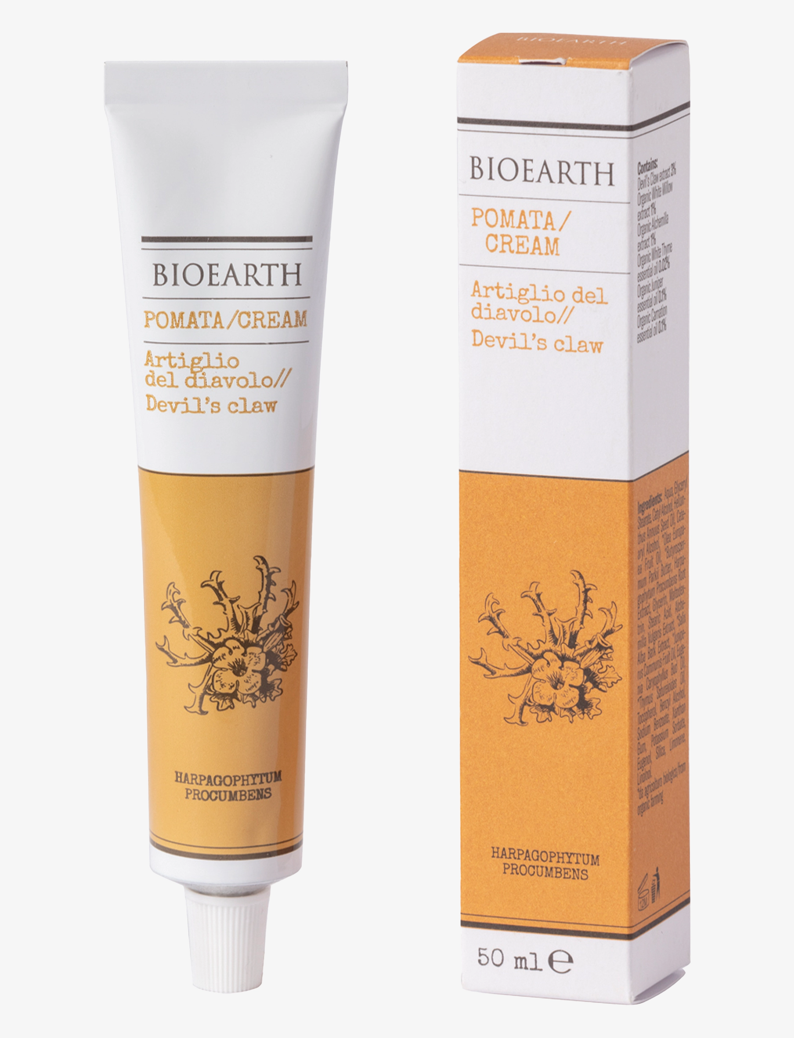 Bioearth Bioearth - The Herbalist Devil's Claw Cream, 50 ml, Nude, Håndpleje > Håndcreme, Dame