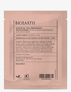 Bioearth Face Sheet Mask Illuminating and antioxidant -Marine Algae, Bioearth
