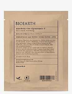 Bioearth Face Sheet Mask Renewing - Snail Extract, Bioearth
