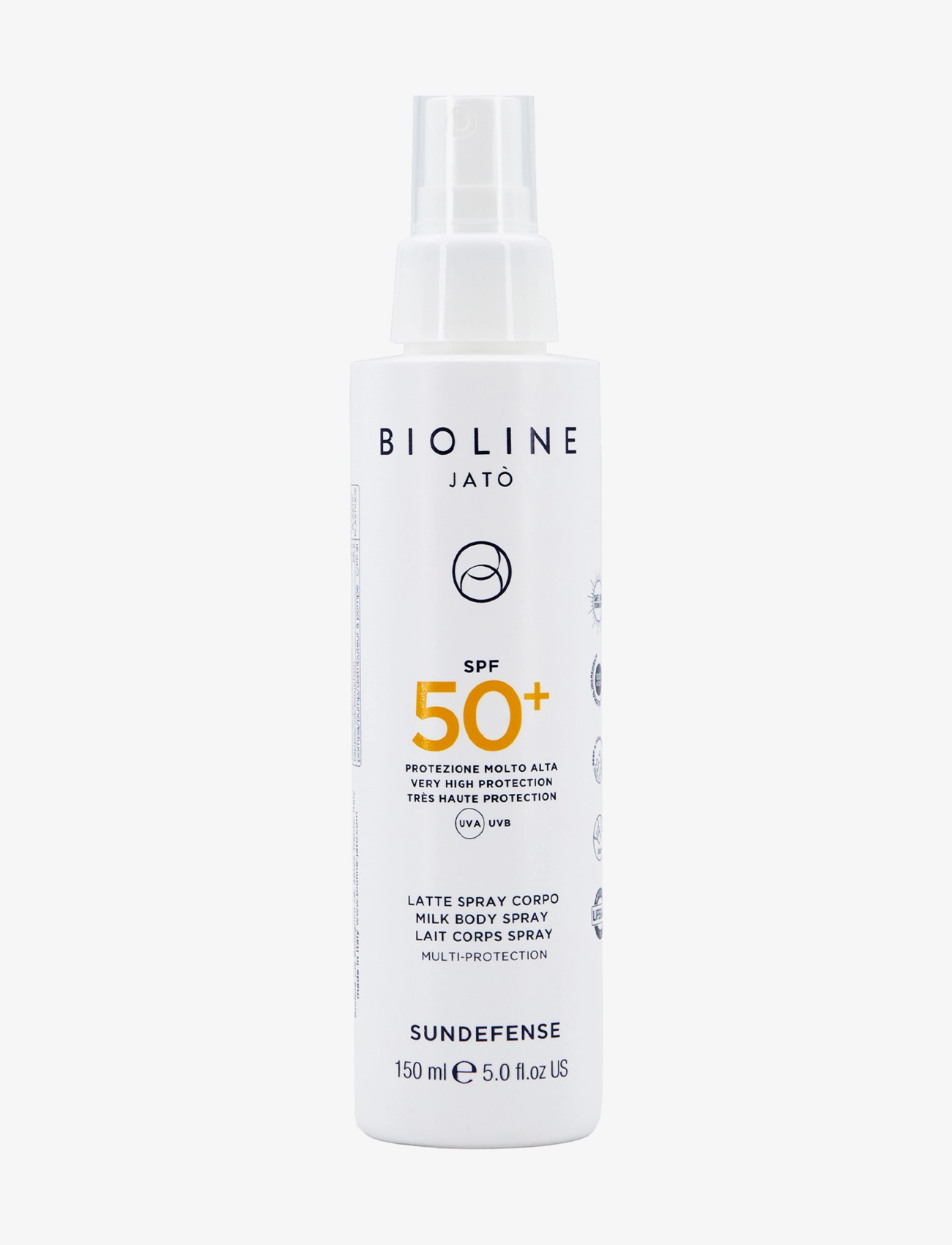 Bioline Jatò SPF 50+ Very High Protection Milk Body Spray Multi-Protection - Beauty för Män - CLEAR / undefined
