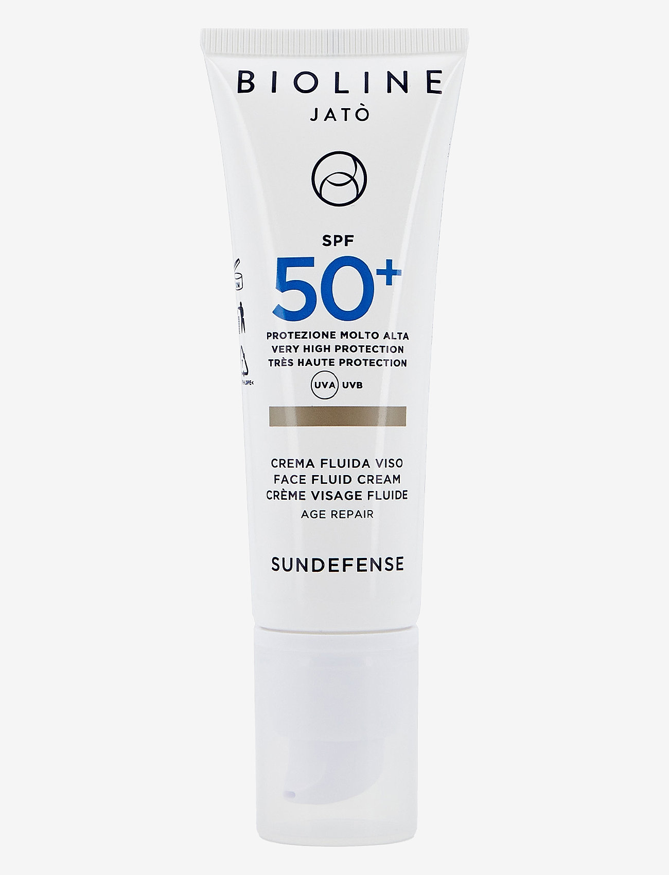 Bioline Jatò - SPF 50+ Very High Protection Face Fluid Cream Age Repair - för ansiktet - clear - 0