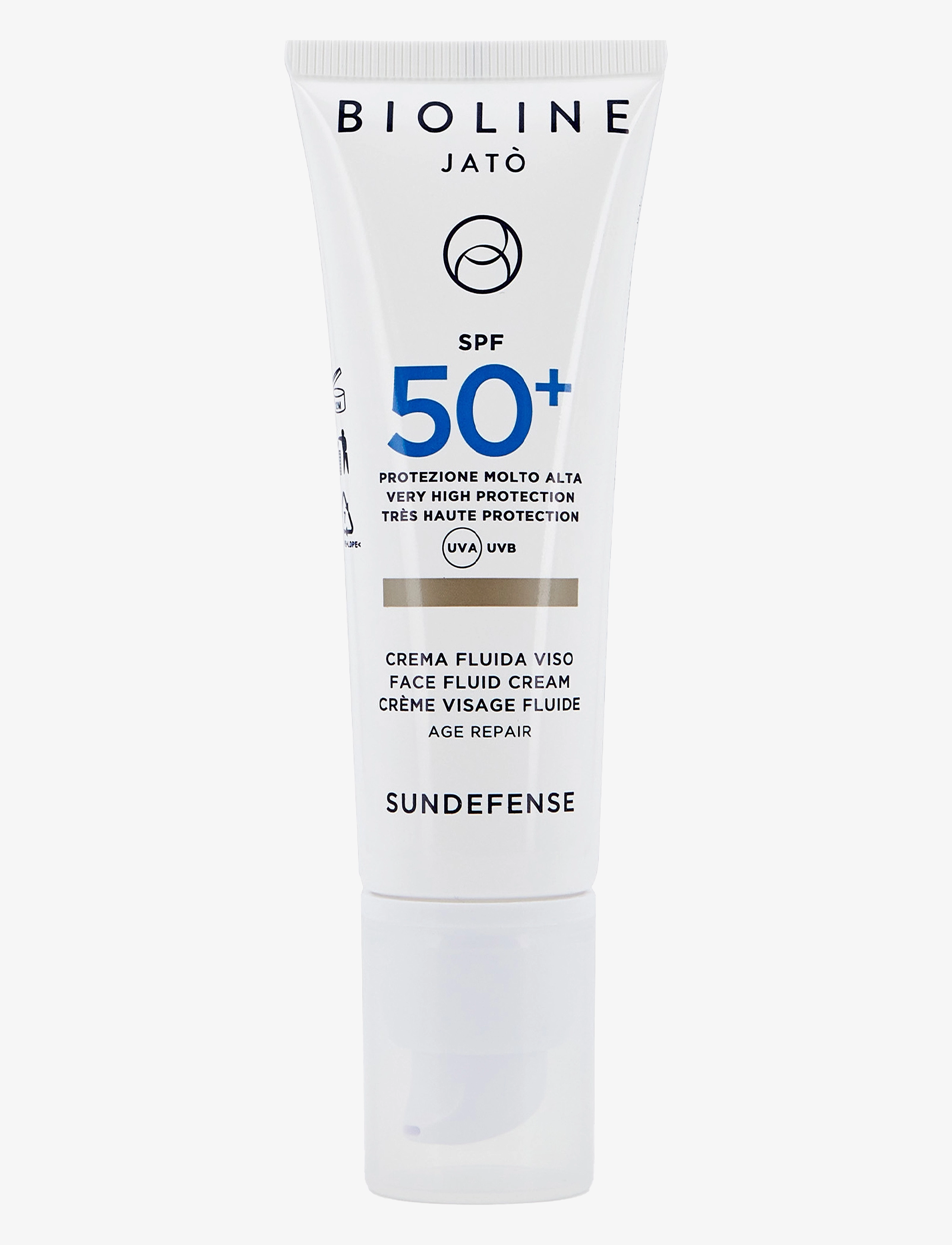 Bioline Jatò SPF 50+ Very High Protection Face Fluid Cream Age Repair - Hudvård - CLEAR / undefined