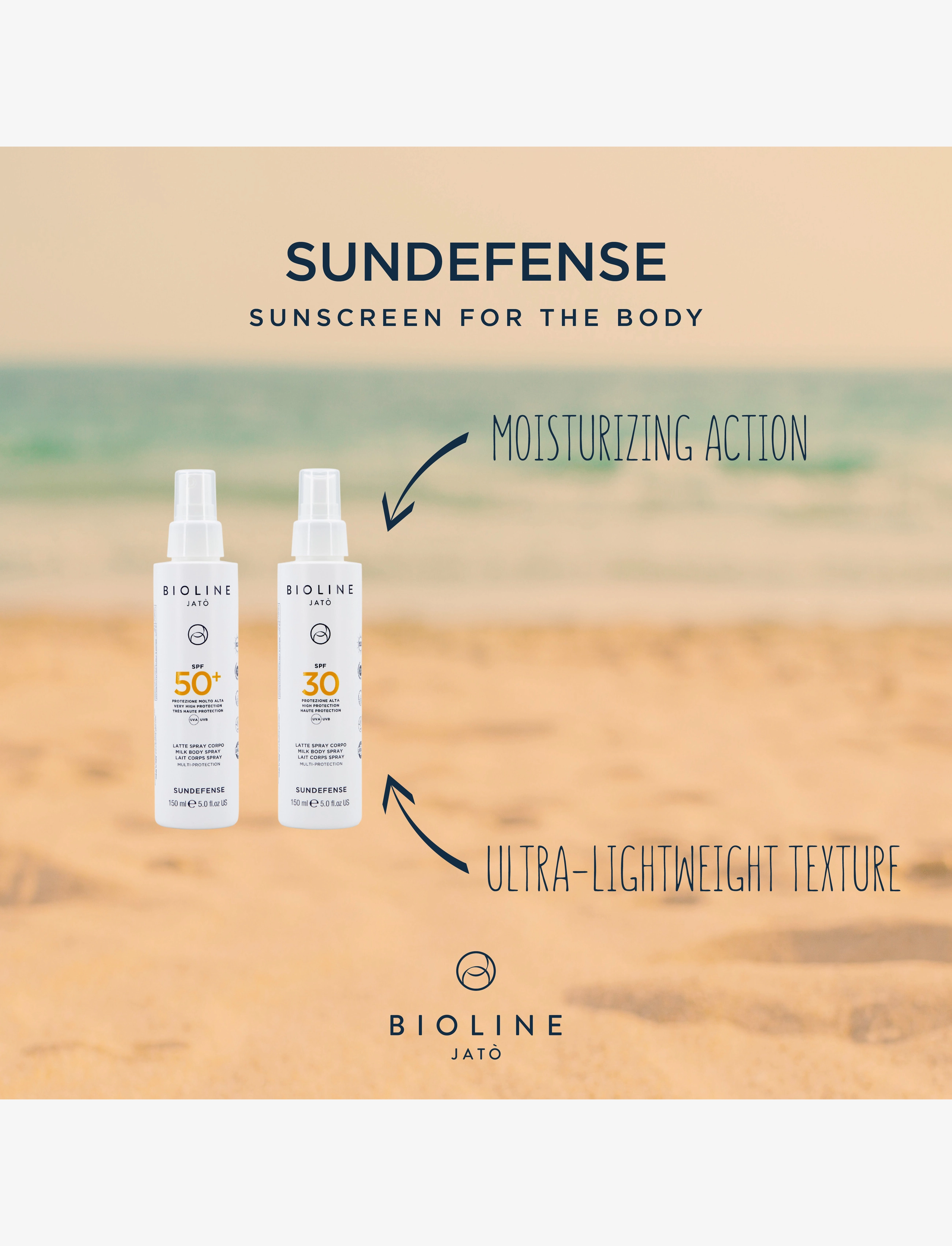 Bioline Jatò - SPF 30 High Protection Milk Body Spray Multi-Protection - för kroppen - clear - 1