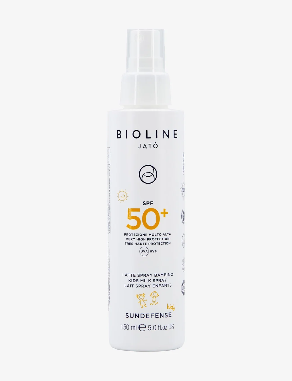 Bioline Jatò - SPF 50+ Very High Protection Kids Milk Spray - lastele - clear - 0