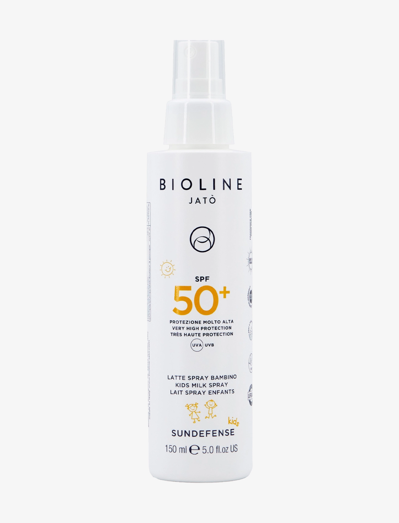Bioline Jatò SPF 50+ Very High Protection Kids Milk Spray - Hudvård - CLEAR / undefined