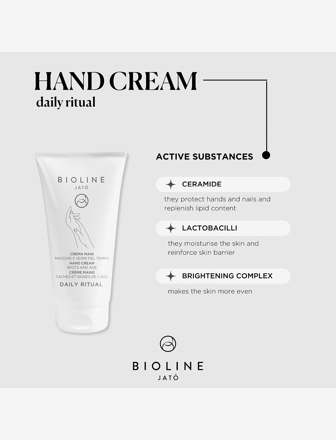 Bioline Jatò - Daily Ritual Hand Creme - handkräm - clear - 1