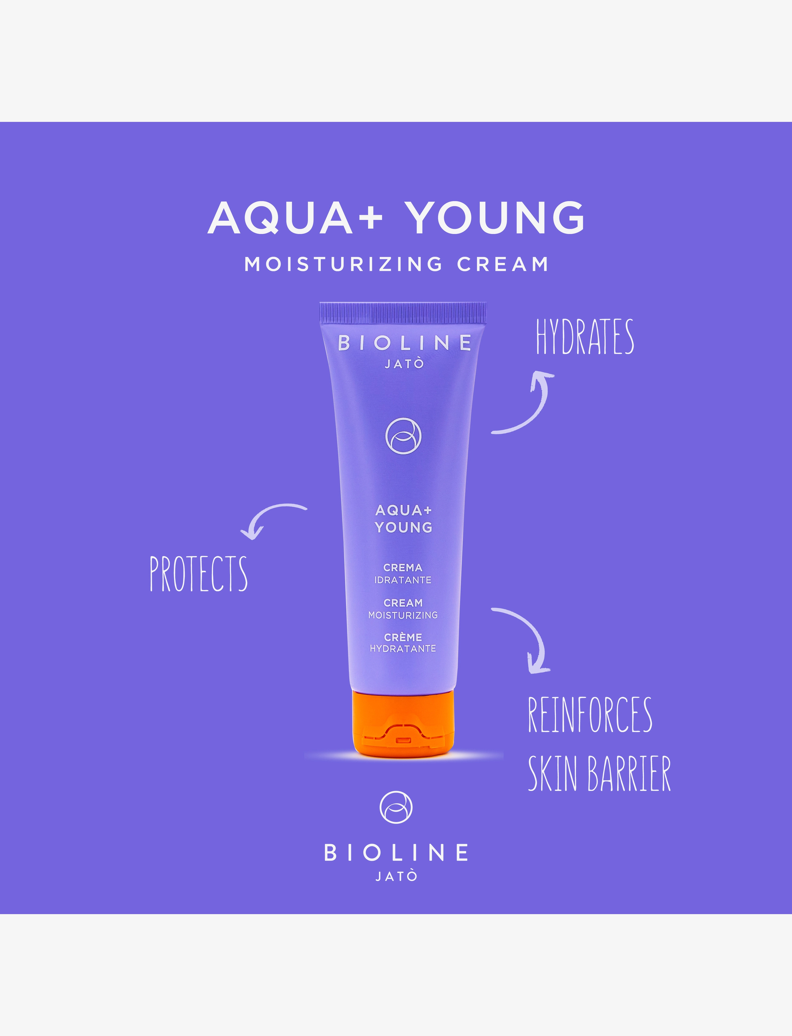 Bioline Jatò - Aqua+ Young - fuktkrämer - clear - 1