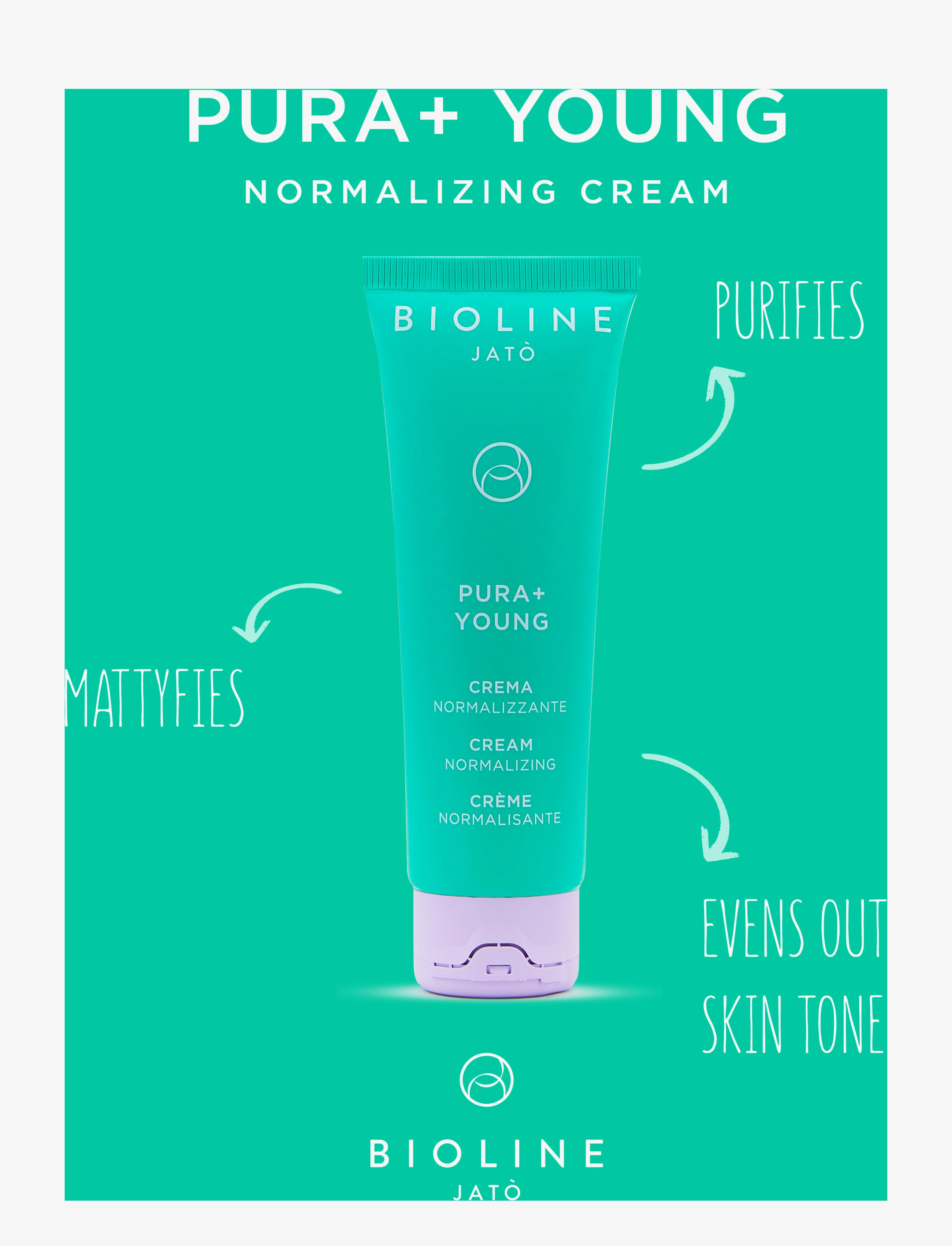 Bioline Jatò - Pura+ Young - fuktkrämer - clear - 1