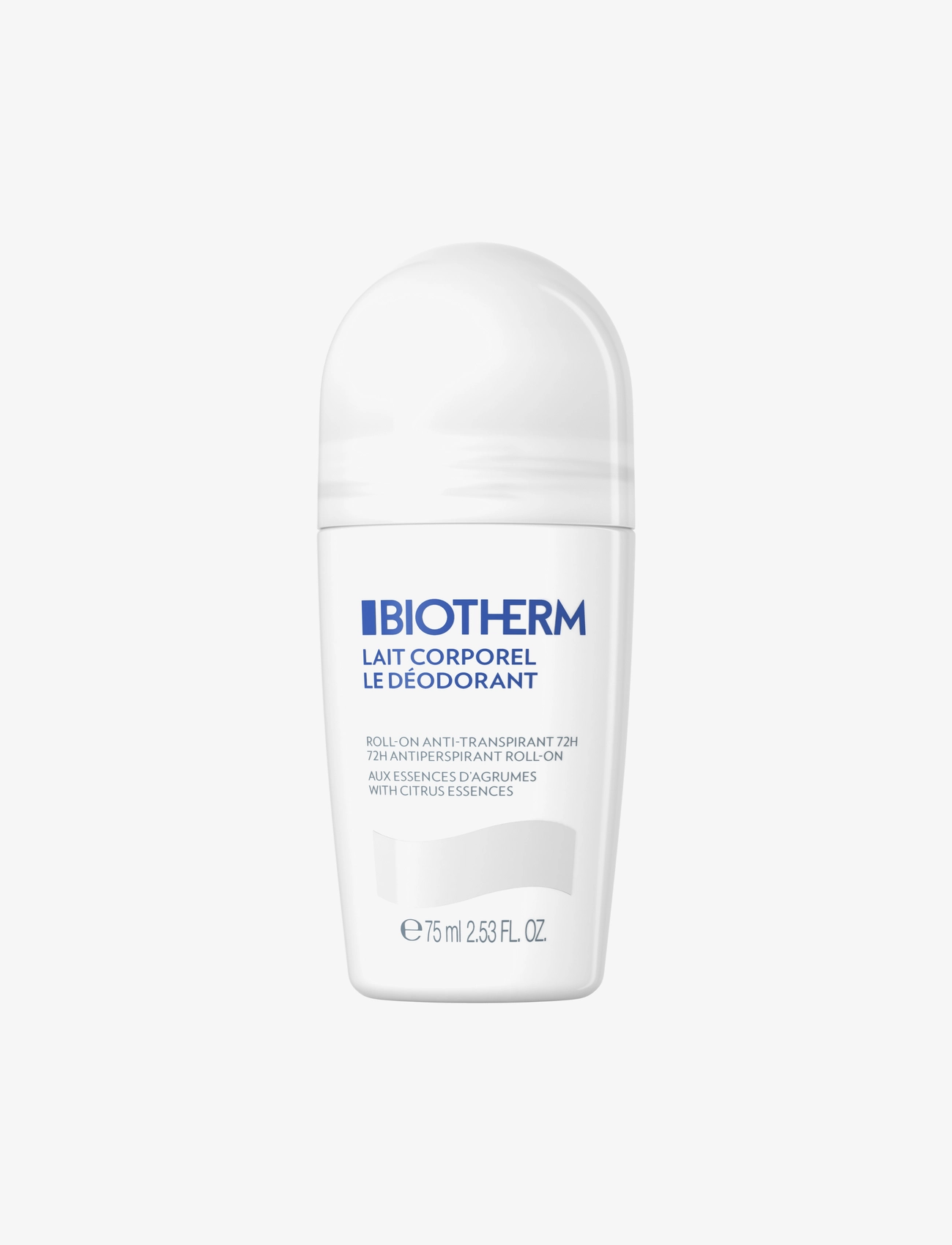 Biotherm Lait Corporel Deodorant Roll-On, 75ml, Nude, Deodoranter > Roll-On, Dame