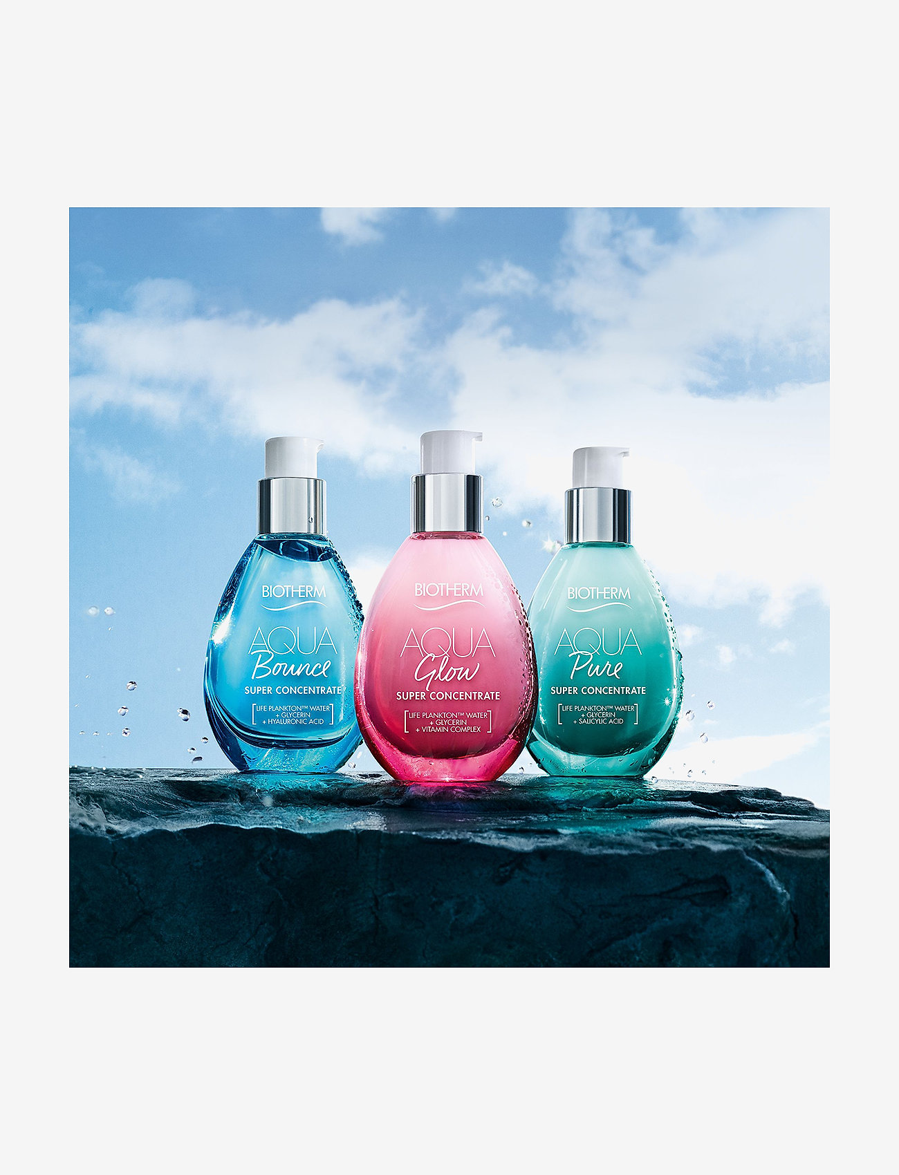 Biotherm - Biotherm Aqua Glow Moisturizing Super Concentrate 50ml - sommerens hudpleje - no color - 4