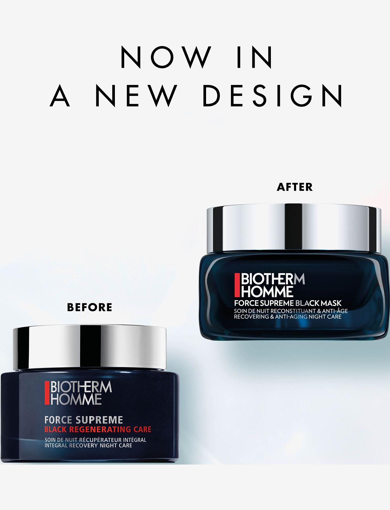 Biotherm - Biotherm Homme Force Supreme Nightcare Mask 50ml - ansigtsmasker - clear - 1