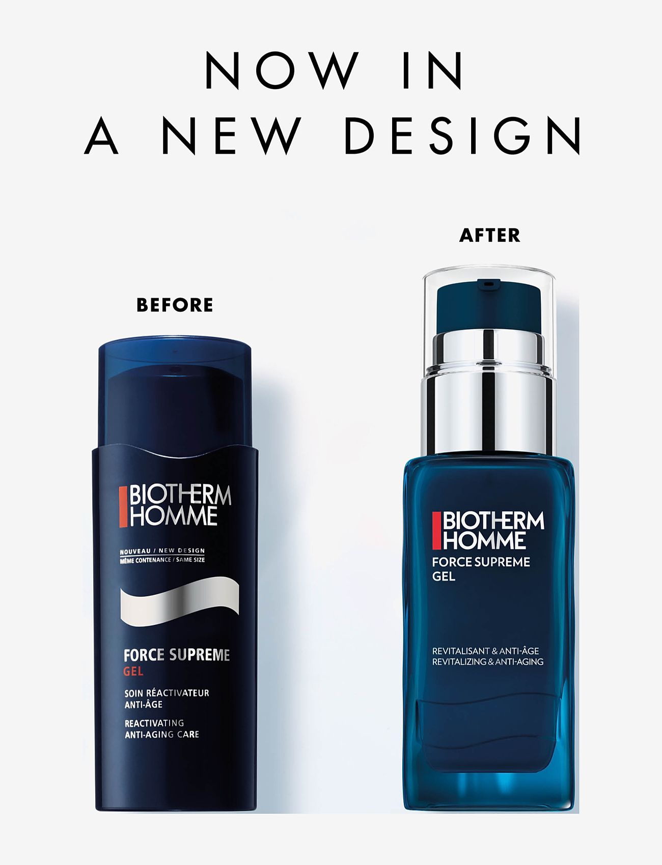 Biotherm - Biotherm Homme Force Supreme Anti-Aging Gel 50ml - fugtpleje - clear - 1