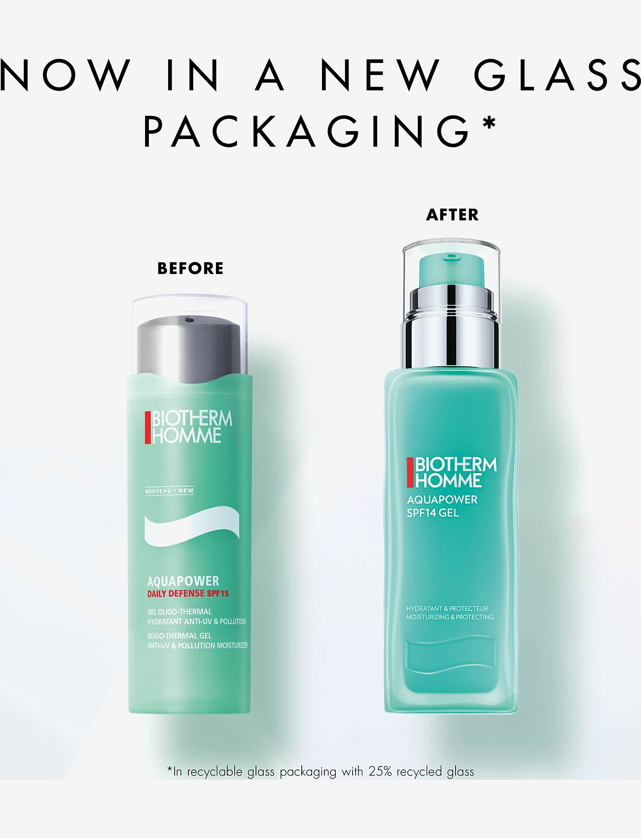 Biotherm - Biotherm Homme Aquapower SPF14 Moisturizing Gel 75ml - clear - 1