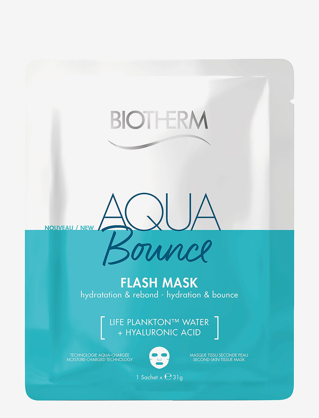 Biotherm Biotherm Aqua Bounce Flash Moisturizing Mask - Sheet masks - CLEAR / undefined