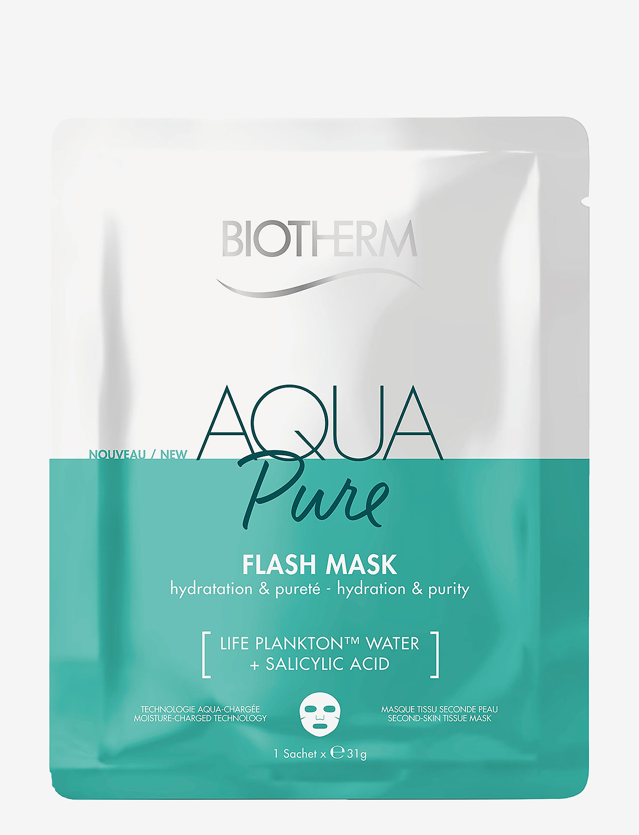 Biotherm - Aqua Pure Flash Mask - sheet masks - clear - 0