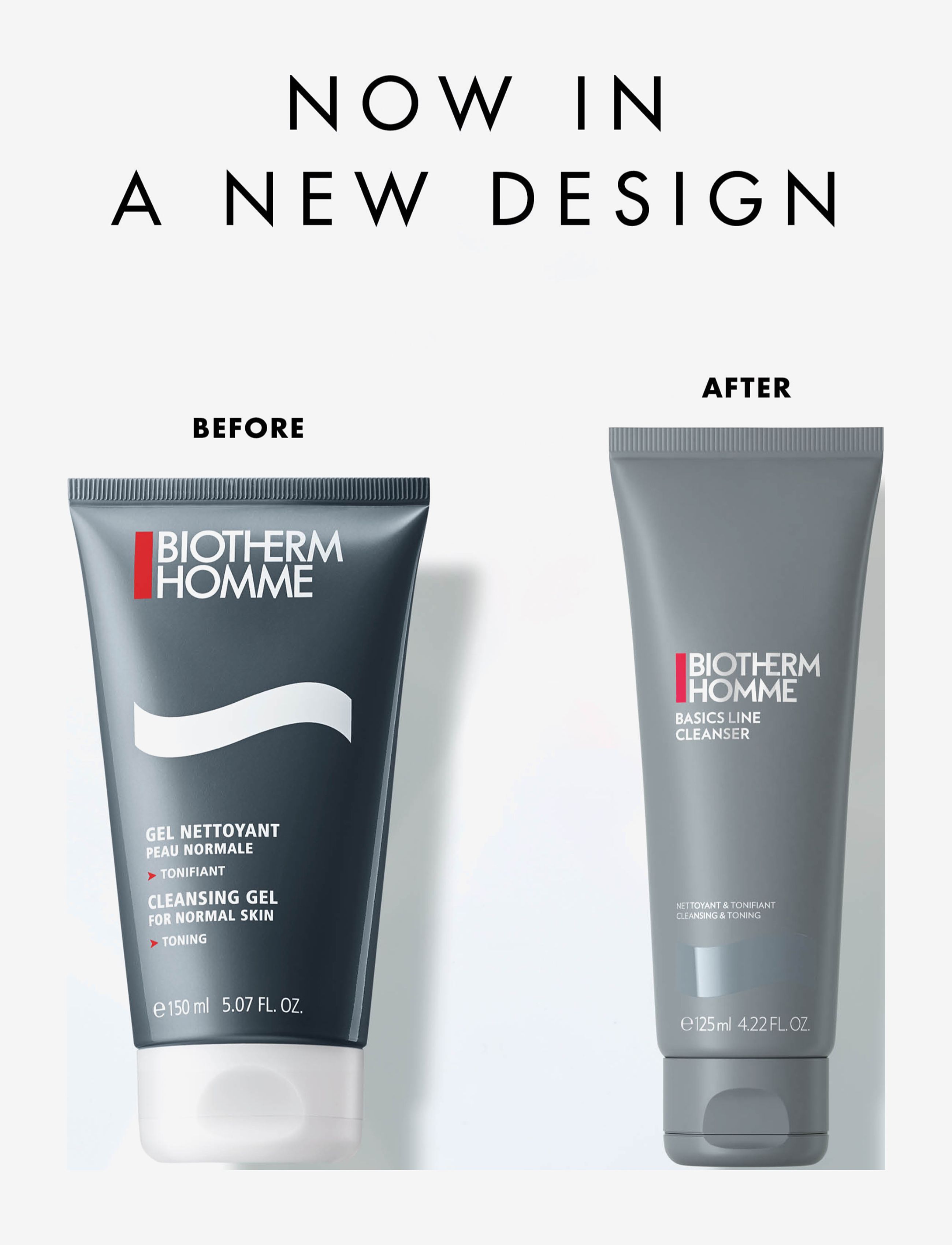 Biotherm - Biotherm Homme Basic Cleansing Gel 125ml - ansiktsrengöring - clear - 1