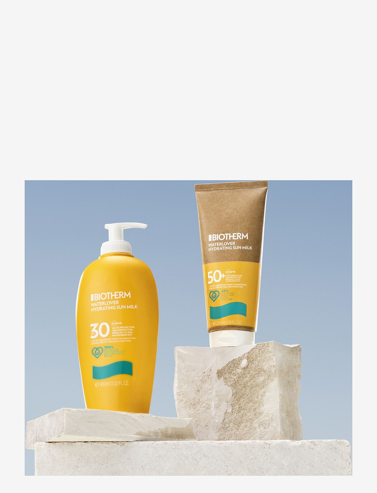 Biotherm - Biotherm Waterlover Hydration Sunmilk SPF30 200ml - til kroppen - clear - 2