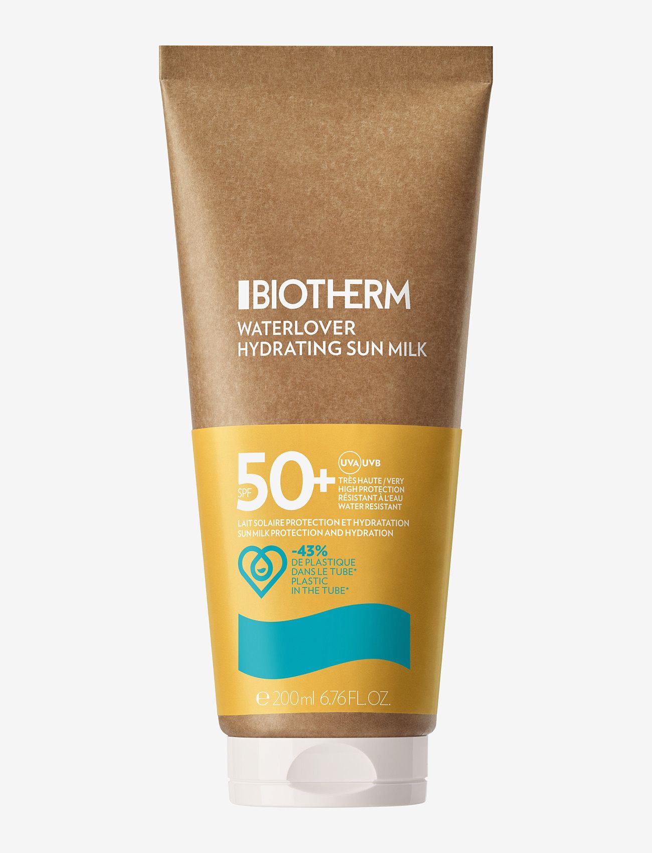 Biotherm - Biotherm Waterlover Hydrating Sunmilk SPF50 200ml - för kroppen - clear - 0