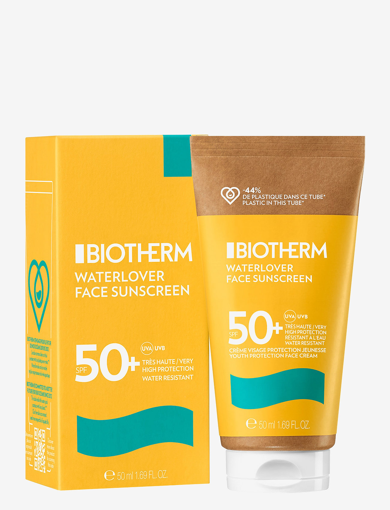 Biotherm - Biotherm Waterlover Creme Solaire Anti-Age SPF50 50ml - til ansigtet - clear - 1