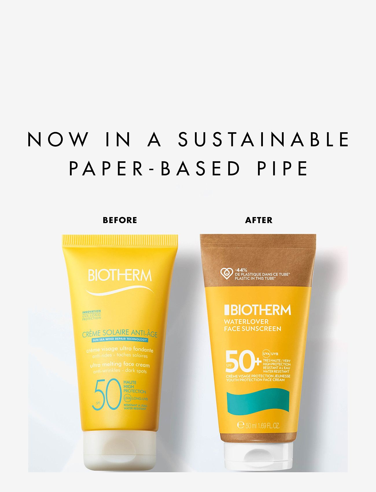 Biotherm - Biotherm Waterlover Creme Solaire Anti-Age SPF50 50ml - til ansigtet - clear - 2