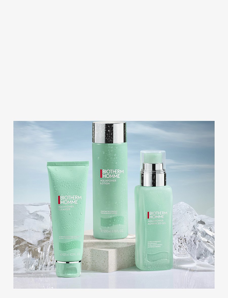 Biotherm - Biotherm Homme Aquapower Advanced Moisturizing Gel JUMBO 100ml - fuktkrämer - clear - 4