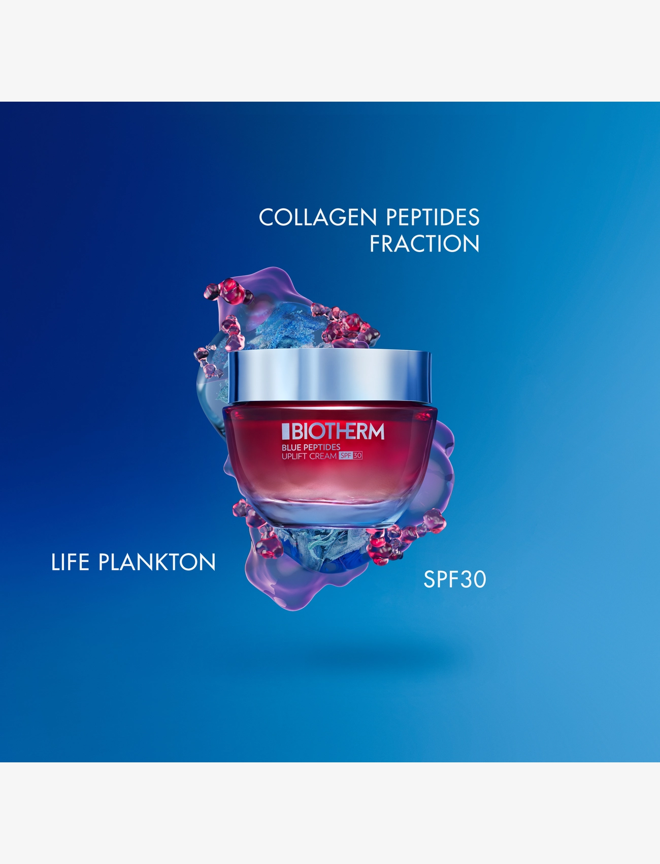 Biotherm - Biotherm Blue Peptides Uplift Moisturizing Cream SPF30 50ml - sumarhúð - clear - 3