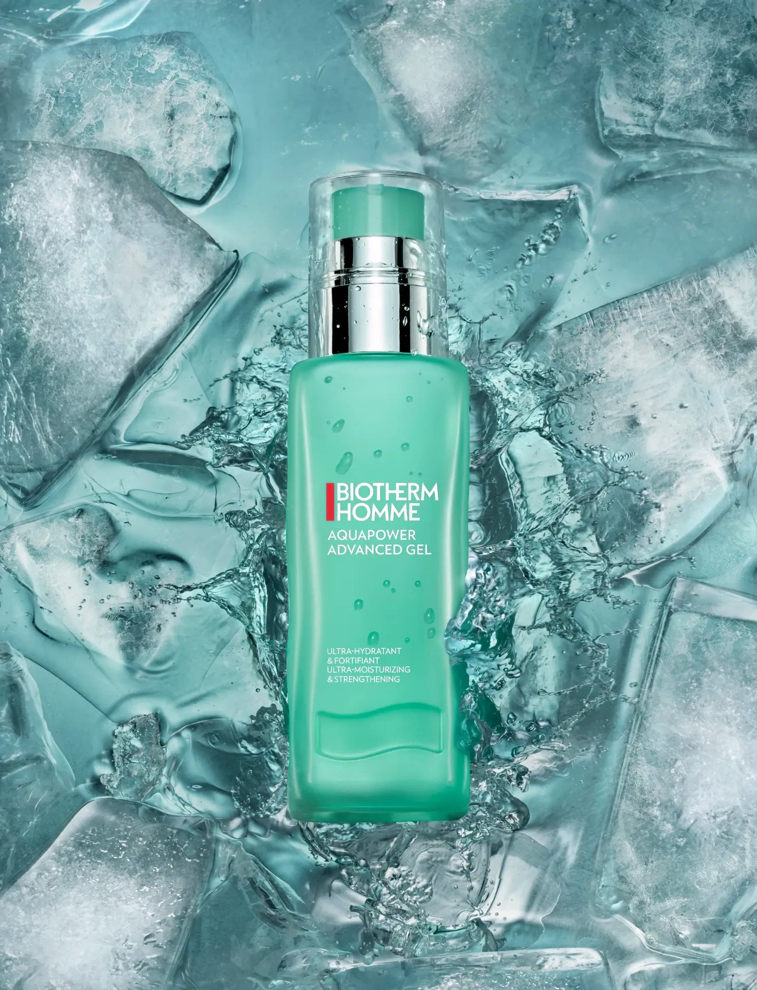 Biotherm - Biotherm Homme Aquapower Advanced Moisturizing Gel 75ml - kosteusvoiteet - clear - 5