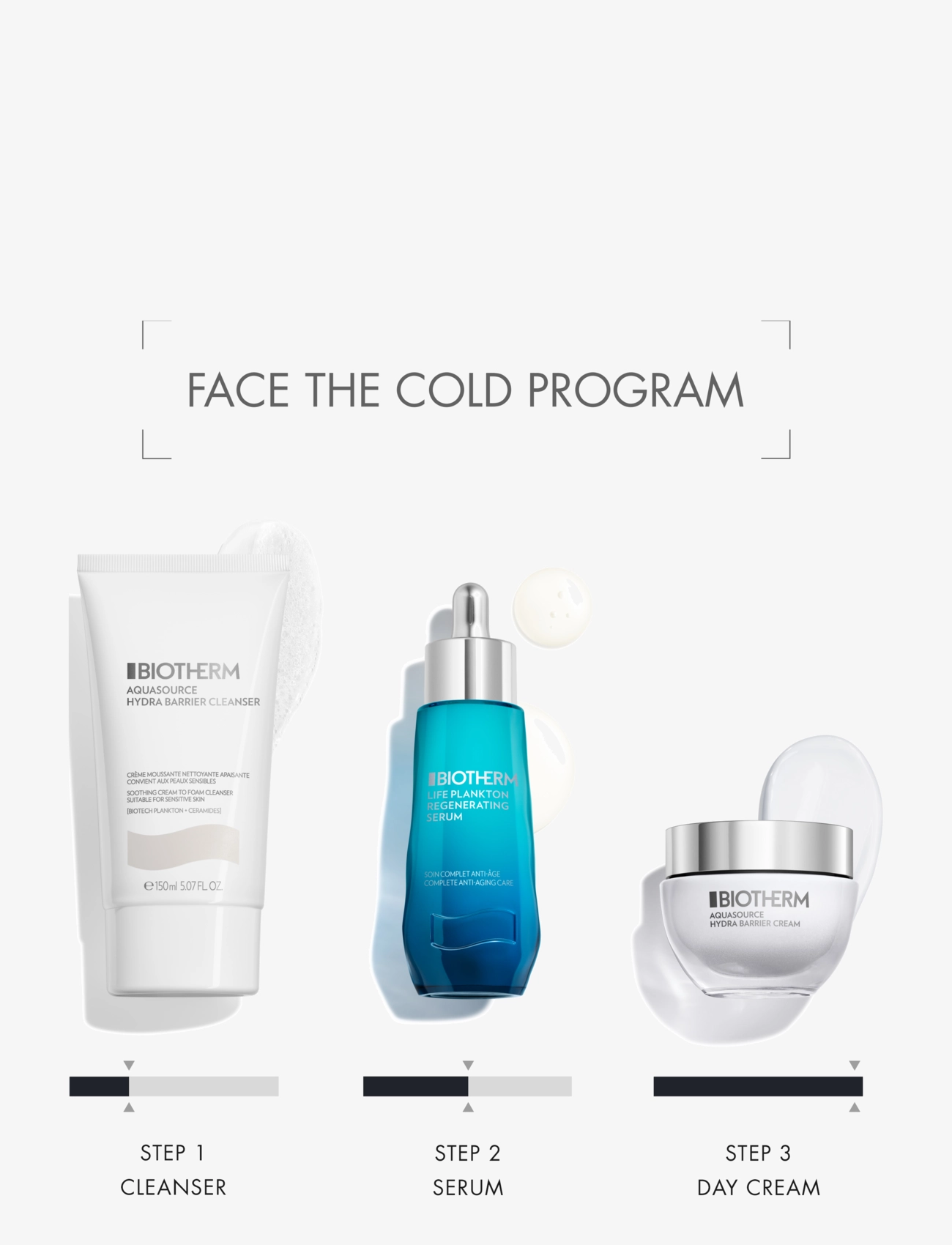 Biotherm - AQS HYDRABARRIER CLEANSER T150ML MV - sumarhúð - clear - 2