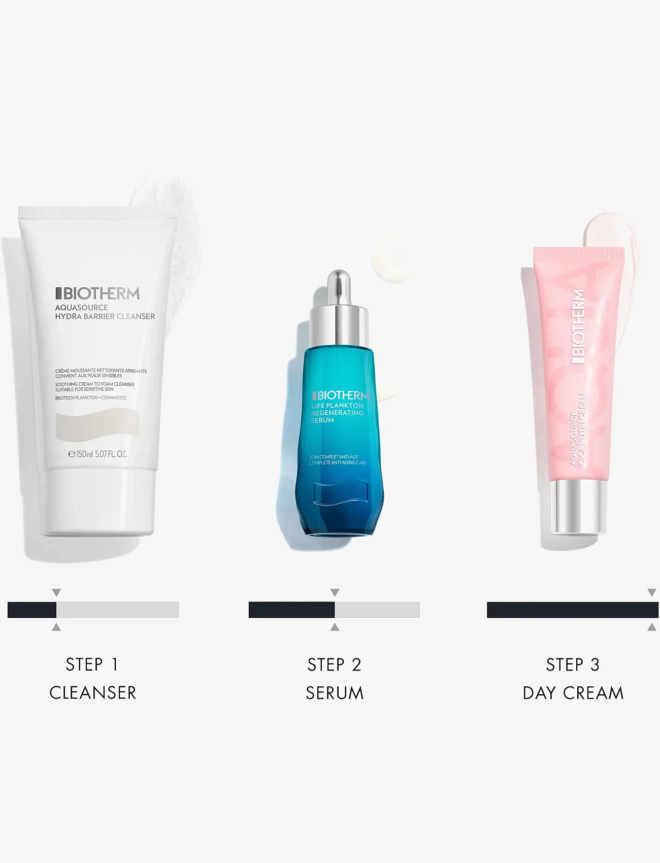 Biotherm - Biotherm Aquasource Cica Nutri Moisturizing Day Cream 30ml - sommarens hudvård  - clear - 3