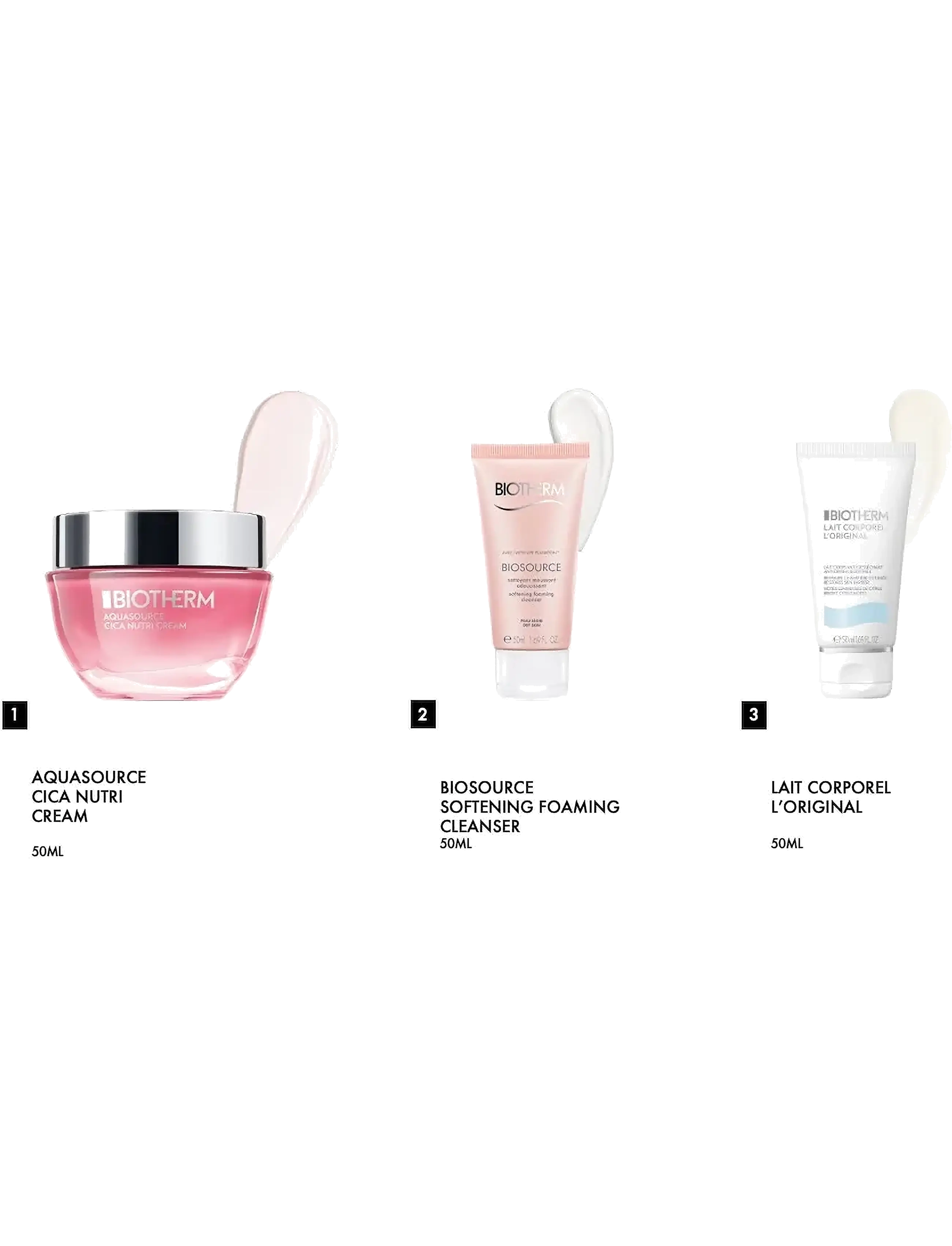 Biotherm - Biotherm Aquasource Cica Nutri Holiday Set 2025 - til hende - clear - 2